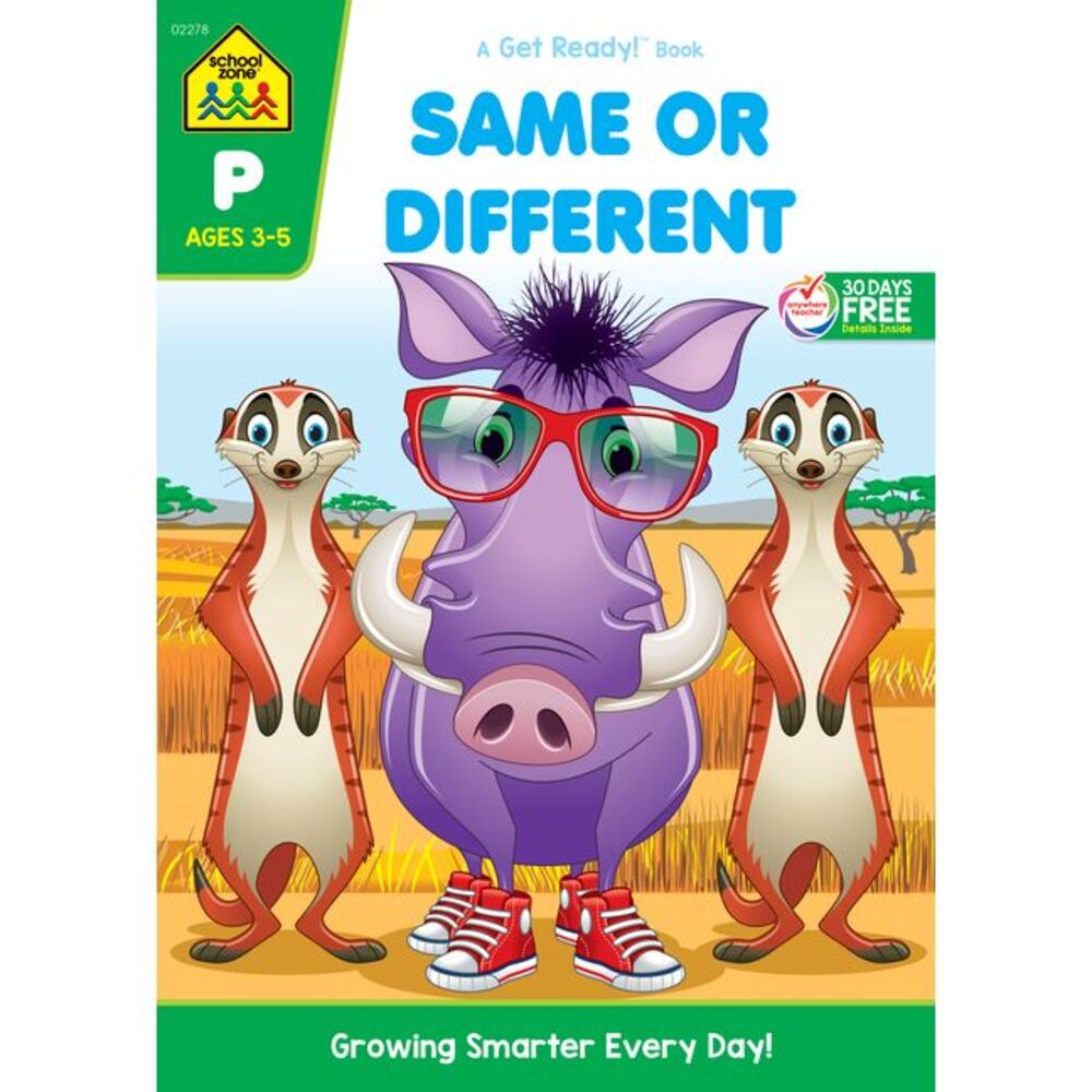 School Zone Same or Different Workbook -- School Zone